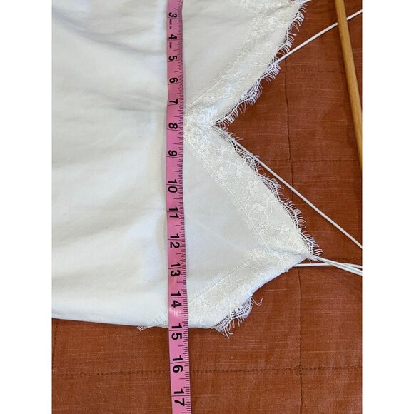 Express White Lace-Trimmed Camisole Y2/k Style Spaghetti Cottagecore Top M Medi - Picture 5 of 9